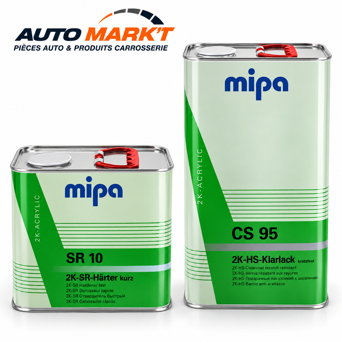 Pack vernis Mipa CS95 brillant - 5 L + durcisseur 2,5 L
